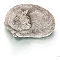 Antikas - Gato Que Duerme - Estatua de Animal decoración jardín Figuras de Piedra - decoración de Exterior - estatuas…